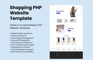 Free Shopping PHP Website Template