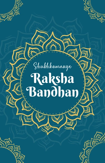 Free Shubhkamnaye Raksha Bandhan Poster Template to Edit Online
