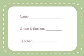 Free School Label with Border Template to Edit Online