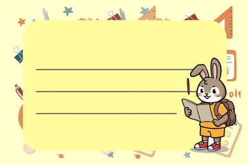 Free School Label Stickers Template to Edit Online