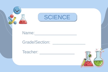 Free Science School Label Template to Edit Online