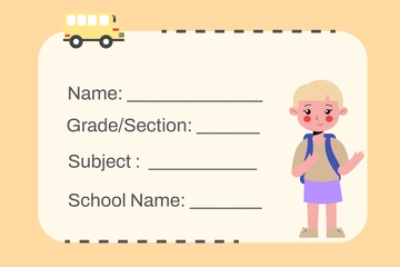 Free Personalized School Label Template to Edit Online