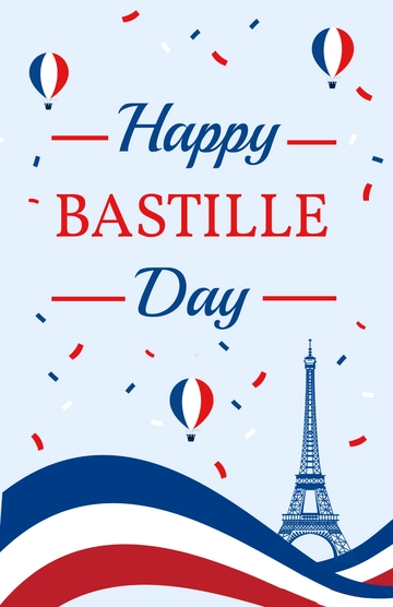 Free Bastille Day Illustration Poster Template to Edit Online Free Bastille Day Illustration Poster Template to Edit Online
