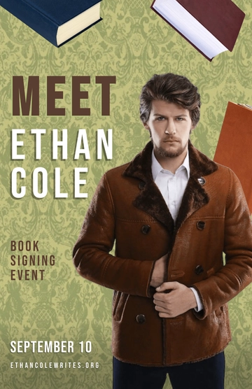 Free Vintage Book Signing Poster to Edit Online
