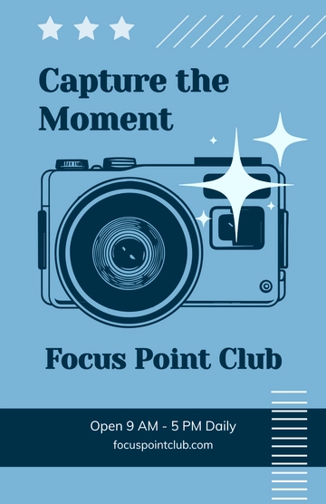 Free Photography Club Poster Template to Edit Online