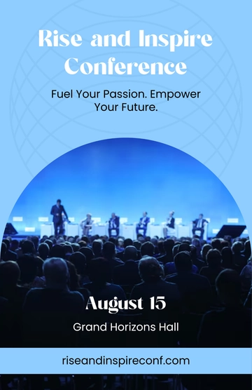 Free Motivational Conference Poster Template to Edit Online
