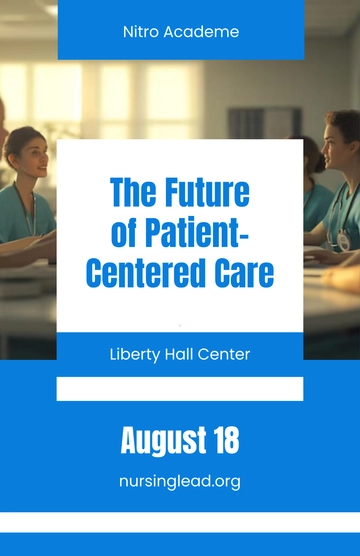 Free Nursing Conference Poster Template to Edit Online