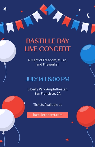Free Bastille Day Concert Poster Template to Edit Online Free Bastille Day Concert Poster Template to Edit Online