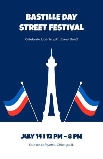 Free Bastille Day Street Poster Template to Edit Online Free Bastille Day Street Poster Template to Edit Online