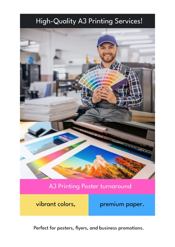 Free A3 Printing Poster Template to Edit Online