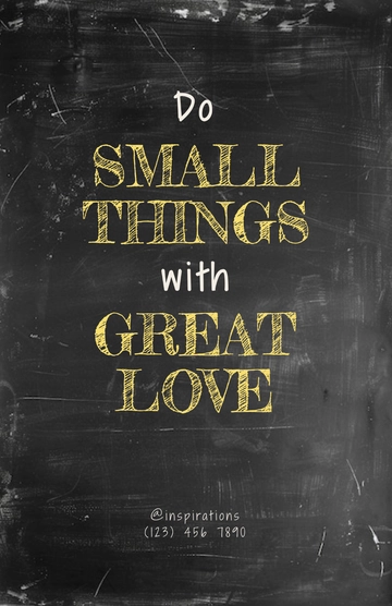 Free Chalkboard Typography Poster Template to Edit Online