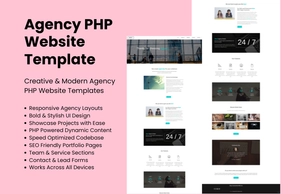 Free Agency PHP Website Template