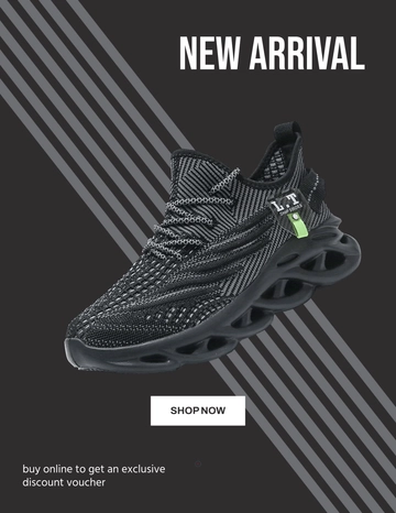 Free Stylish Shoe Photo Template to Edit Online