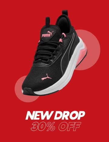 Free Modern New Drop Shoe Photo Template to Edit Online