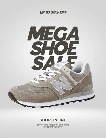 Minimalist Shoe Photo Template