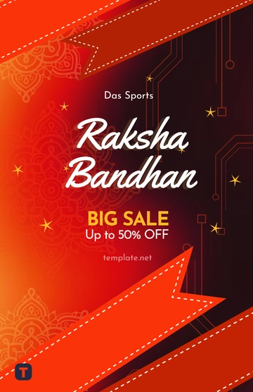 Free Raksha Bandhan Electronics Poster Template to Edit Online