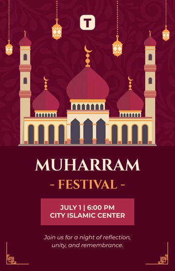 Free Muharram Festival Template to Edit Online
