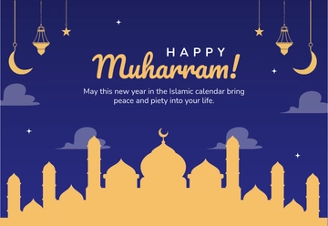 Free Happy Muharram Template to Edit Online