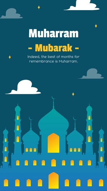 Free Muharram Wallpaper Template to Edit Online