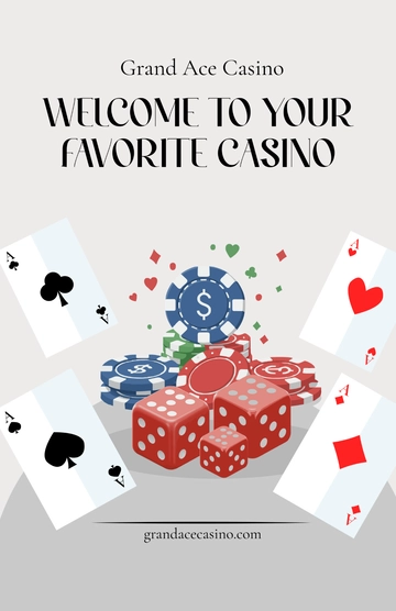 Free Casino Welcoming Poster Template to Edit Online