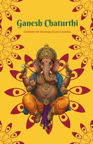 Free Lord Ganesh Chaturthi Poster Template to Edit Online Free Lord Ganesh Chaturthi Poster Template to Edit Online