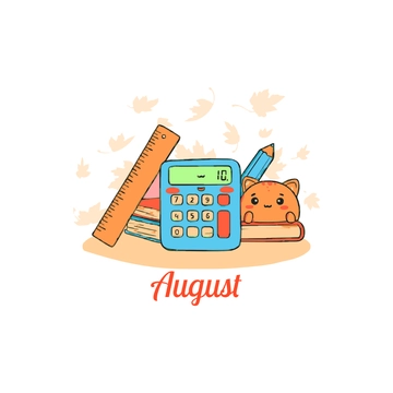 Free August Back To School Clipart to Edit Online