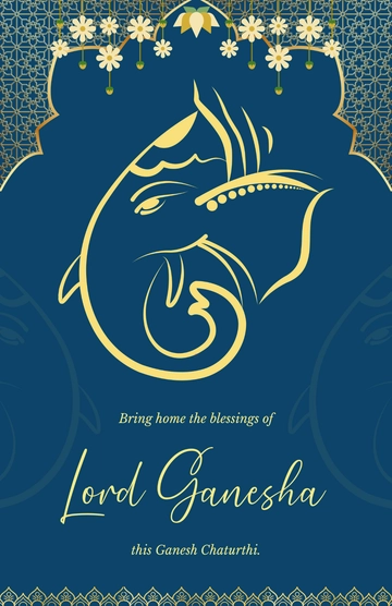 Free Ganesh Chaturthi Art Poster Template to Edit Online Free Ganesh Chaturthi Art Poster Template to Edit Online