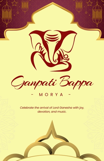 Free Ganpati Ganesh Chaturthi Poster Template to Edit Online Free Ganpati Ganesh Chaturthi Poster Template to Edit Online