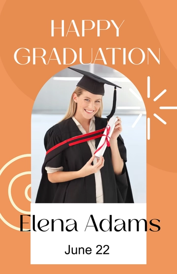 Free Homeschool Graduation Simple Poster Template to Edit Online