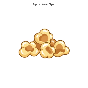 Free Popcorn Kernel Clipart to Edit Online