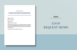 Loan Request Memo Template