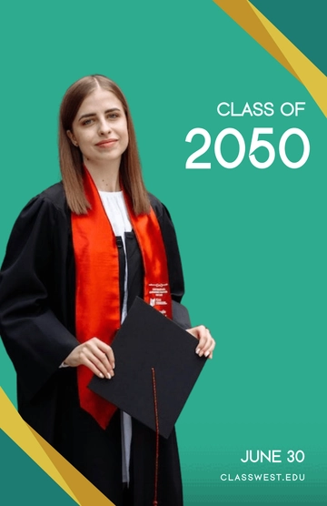 Free Elegant Graduation Poster to Edit Online