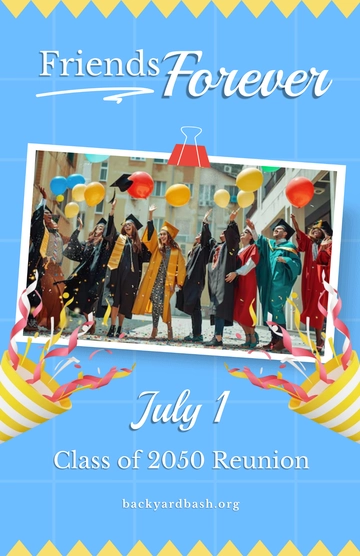 Free Graduation Editable Poster for Friends to Edit Online