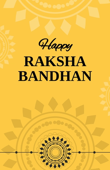 Free Raksha Bandhan Decoration Poster Template to Edit Online