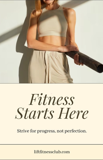 Free Fitness Advertising Poster Template to Edit Online