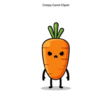 Free Creepy Carrot Clipart to Edit Online