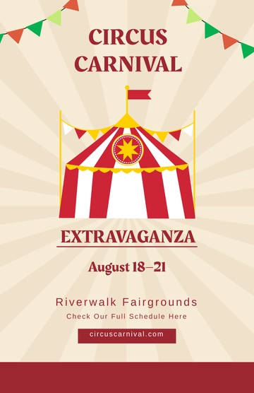 Free Circus Carnival Poster Template to Edit Online