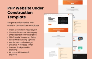 Free PHP Website Under Construction Template