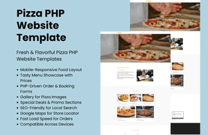 Free Pizza PHP Website Template