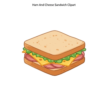 Free Ham And Cheese Sandwich Clipart to Edit Online