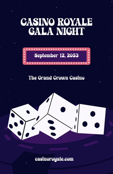 Free Casino Royale Poster Template to Edit Online
