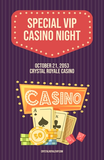 Free Special Casino Poster Design Template to Edit Online