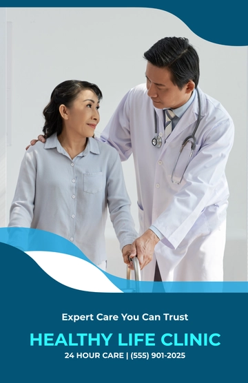 Free Clinic Advertisement Poster Template to Edit Online