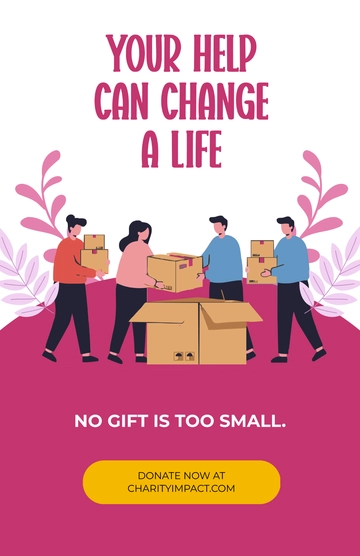 Free Charity Poster Template to Edit Online