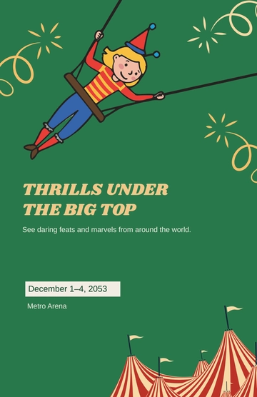 Free Circus Poster Template to Edit Online