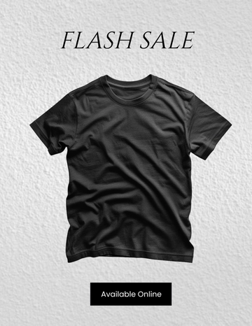 Free Creative T Shirt Flatlay Photo Template to Edit Online