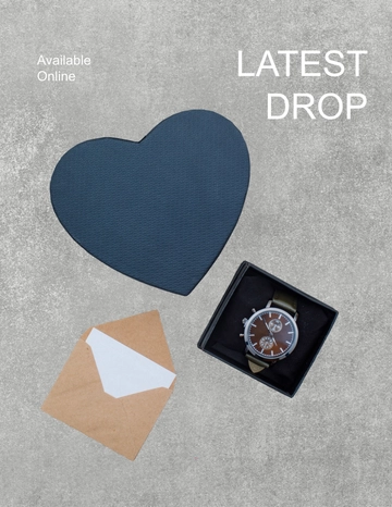Free Concrete Flatlay Photo Template to Edit Online