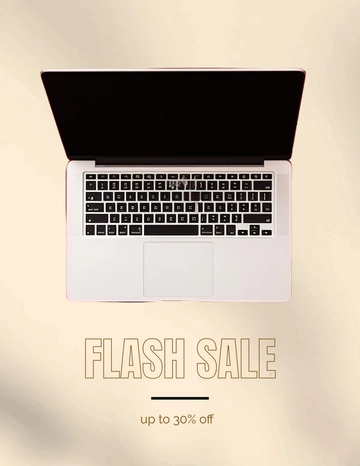 Free Simple Laptop Flatlay Photo Template to Edit Online