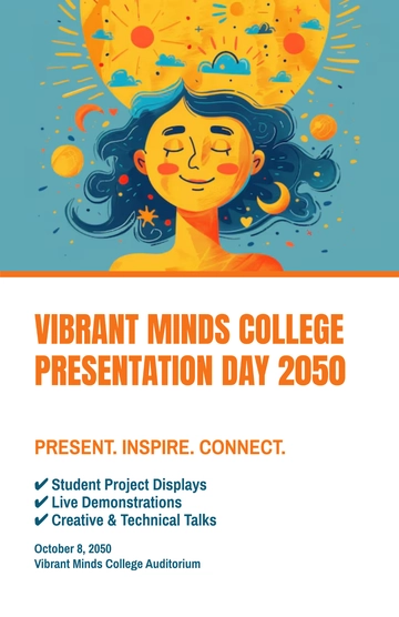 Free Colorful College Presentation Poster Template to Edit Online