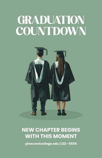 Free College Graduation Poster Template to Edit Online